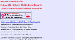 Desktop Screenshot of mp3pray.com