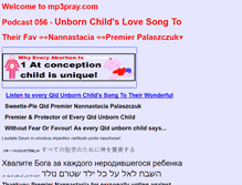 Tablet Screenshot of mp3pray.com